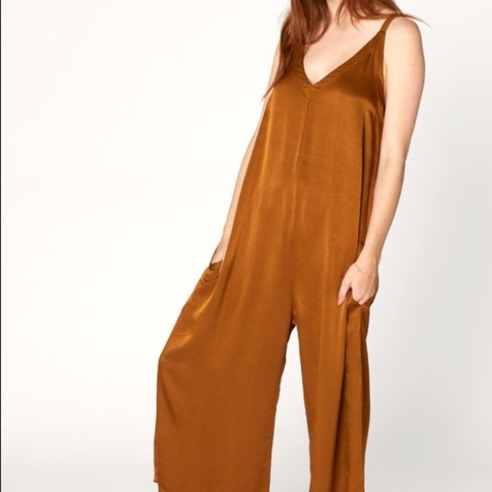 Bronze Santi jumpsuit from Lacausa great condition